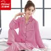 Arctic velvet pajamas womens spinning silk four seasons long-sleeved cardigan home service four seasons youth Korean temperament ladies home service suit female models Nazang XXL