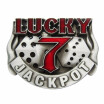 New Vintage Lucky 7 Gamble Dice Jackpot Enamel Belt Buckle Gurtelschnalle Boucle de ceinture