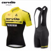 Cycling jersey 2018 pro team Cervelo pink short sleeve cycling clothing bib shorts kit ropa ciclismo road MTB bike clothes