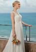 A Line Straps Chapel Train Wedding Dresses with Appliques Sashes Ribbons by CIRCELEE®