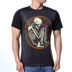 Mens O-neck Geometry Skull Print Pullover T-Shirts