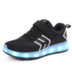 New 25-37 USB Charger Glowing Sneakers Led Children Lighting Shoes BoysGirls illuminated Luminous Sneaker