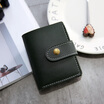 British Style Ladies Students Trendy Retro Two-fold Car Sewing Small Wallet