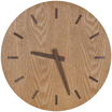 TXL wall clock home restaurant clock living room personality quartz hanging table mute Chinese wooden clock 12 inch simple European C walnut wood grain