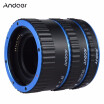 Andoer Metal TTL Auto Focus AF Macro Extension Tube Ring for Canon EOS Blue O5P5