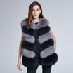 Womens Winter natural Fox Fur jackets female fur coat Real fur vest Warm Discount 2018 New warm H6X-65C