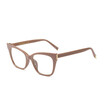 SHAUNA Fashion Women Cat Eye Glasses Frame Popular Ladies Anti-Blue Rays Lens Eyeglasses UV400
