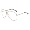 SHAUNA Classic Women Pilot Sunglasses Brand Designer Popular Oversize Men Silver Mirror Lens Glasses