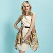 MAZOE Europe&the United States fake two pieces Slim dress SR551 beige L