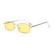 SHAUNA Classic Women Small Rectangle Sunglasses Summer Styles Popular Men Clear Red Lens Shades UV400