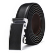XHtang Mens Belt Autolock Honorable Leather Ratchet Belt Automatic Buckle Belt Strap Suit Belt Jeans Gift