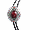 Western American Southwest Pattern Oval Wedding Bolo Tie also Stock in US