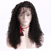 HVDIVA 13x4 Lace Front Human Hair Wigs For Women Natural Black Color Pre Plucked 130 Density Remy Brazilian Curly Human Hair Wig