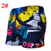 Mens Fashion Large Size Printing Swimwear Swimming Trunks Sports Wear Boxer Shorts
