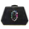 Fawziya Multicolorl Big Flower Rhinestone Elegant Clutch Purses For Women Evening Bags