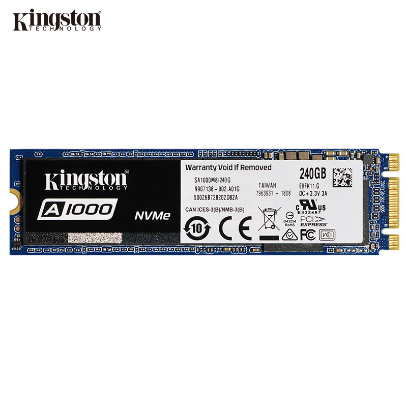 Kingston A1000 Seires 240G M2 NVMe Solid State Hard Drive