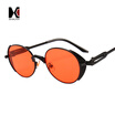 SHAUNA Vintage Punk Style Women Oval Sunglasses Spring Decoration Fashion Men Goggle Glasses UV400