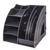 Jinlongxing Glosen wooden multi-function desktop file box DIY combination two multi-divided file holder file tray file holder data storage storage D9113 black