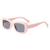 SHAUNA Vintage 8090s Women Square Sunglasses Metal Hinge Fashion Men Thick Frame Shades UV400