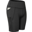 Ver Pantalones cortos de yoga de cintura alta con bolsillo ejercicios de control de barriga pantalones cortos de yoga con estiramiento de 4 maneras y sus características Pantalones cortos de yoga de cintura alta con bolsillo ejercicios de control de barriga pantalones cortos de yoga con estiramiento de 4 maneras precio