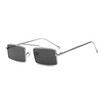 SHAUNA Wide Bridge Women Square Sunglasses Rivet Men Clear Red Green Eyeglasses UV400