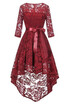 Womens 12 Sleeves Lace Short Prom Formal Casual Swing Party Cocktail Dresses Homecoming Dress