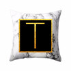 Fundas de almohada modernas 45 * 45 Carta de palabra del alfabeto de oro Patrón de almohada de mármol blanco Funda de almohada Súper suave funda de sofá cama Protec Fundas de almohada modernas 45 * 45 Carta de palabra del alfabeto de oro Patrón de almohada de mármol blanco Funda de almohada Súper suave funda de sofá cama Protec