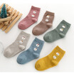 Cotton Girl Boy socks 2 packs in 1 6 shades available spring autumn casual