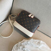 The New European&American Old Flower Shell Female Bag Classic Fashion Old Flower Single Shoulder Slanting Small Bag