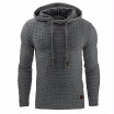 2018 New Casual Hoodie MenS Hot Sale Plaid Jacquard Hoodies Fashion Military Hoody Style Long-Sleeved Men Sweatshirt 4XL