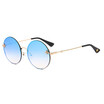 SHAUNA Little Bee Decoration Popular Women Round Gradient Sunglasses UV400
