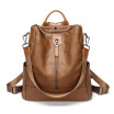 Fashion New Soft Leather Women s Bag for Teenage Shoulders Bag Travel Large Backpack