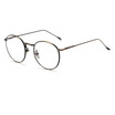 SHAUNA Comfortable Spring Hinge Fashion Women Round Metal Glasses Frame Retro Men Clear Lens Glasses