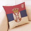 The 2018 World Soccer Cup Home Decor National Flag Cushion Cover Linen Sofa Design Throw Pillow Case