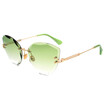 SHAUNA Fashion Women Rimless Sunglasses Classic Ladies Cat Eye Gradient Lens Shades UV400