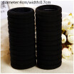 30Pcs Hairdressing Tools Black Rubber Band Hair TiesRingsRopes Gum Springs Ponytail Holders Hair Accessories Elastic Hair Band