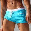 Mens Fashion Sexy Beach Hot Spring Low Waist Pocket Contraste Color Bathing Trunks