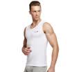 Playboy PLAYBOY vest male sports fitness sweat cotton wide shoulder 7562 white XL
