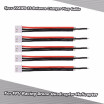 5pcs 22AWG 74V 2S Lipo Battery Balance Charger Plug Cable Silicone Wire for FPV Racing Drone Quadcopter Helicopter