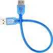 SAMZHE BL-903 USB20 high-speed transmission data extension line male to female AM ​​ AF data cable U disk mouse keyboard extension line transparent blue 03 meters