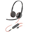 Plantronics C3225 binaural headset with microphone USB-C 35 mm dual interface Jingdong self-operated