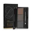 Natural&smooth eyebrow pencil brown waterproof&sweatproof effective not blooming double eyebrow pencil with eyebrow brush thrush powder