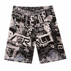 Mans Fashion Sports Running Surfing Quick Dry Letter Printed Beach Shorts