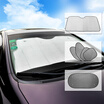 CarSetCity double-layer bubble stitching sun block car sun block front windshield sun visor curtain CS-83134 red black