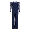 Women Playsuit Jumpsuit Romper Long Trousers Lace Sleeve Pants