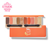 ETUDE HOUSE Fun Color Multicolor Eyeshadow Palette 10g Orange Pestle Juice Bar Matte Pearlescent 10 Color Easy to Paint Grapefruit Makeup Does Not Pick Skin Tone