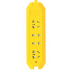 Breeze kyfen QF-B8 four anti-fall&long line engineering multi-function bold line through security protection door flame retardant material yellow socket 10 meters