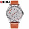 Curren luxury brand quartz watch Casual Fashion Leather watches reloj masculino men watch free shipping Sports Watches 8211