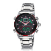 Naviforce 9022 Men Brand Full Steel Quartz Hour Clock Analog Wristwatches Digital Led Sports Military Watch