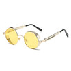 SHAUNA Classic Punk Style Women Round Sunglasses Retro Men Red TintedClear Lens Goggle Shades